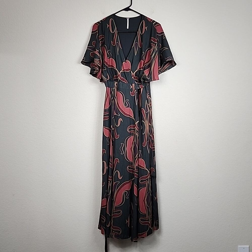 Free People Small Boho Flutter Sleeve Maxi Dress - Picture 2 of 5